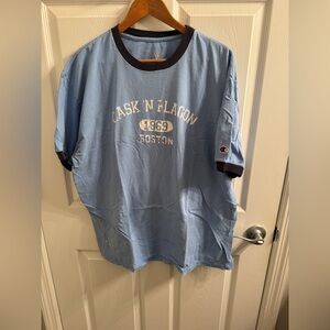 Champion Light Blue Men's Tee with Graphic